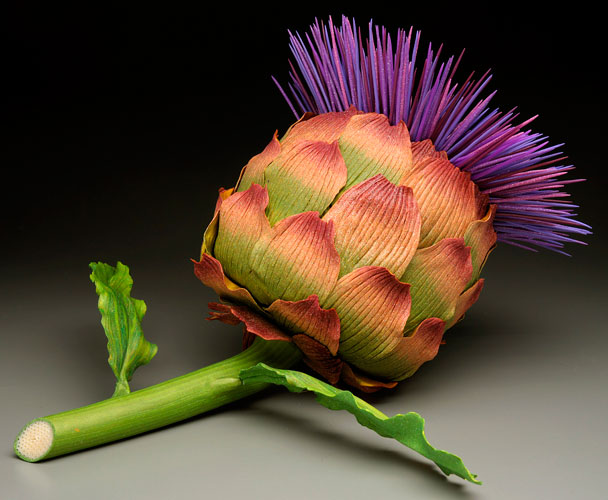 Blooming Artichoke Sculptural Container