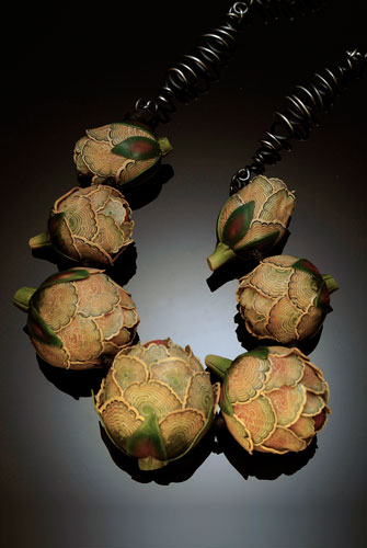 Zinnia Bud Neckpiece